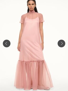 STAUD Calluna Dress in Misty Rose